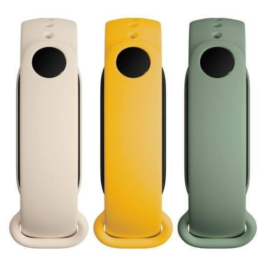 E-shop XIAOMI Mi Smart Band 6 Strap náhradní náramky 3 ks (žlutý, olivový, béžový)