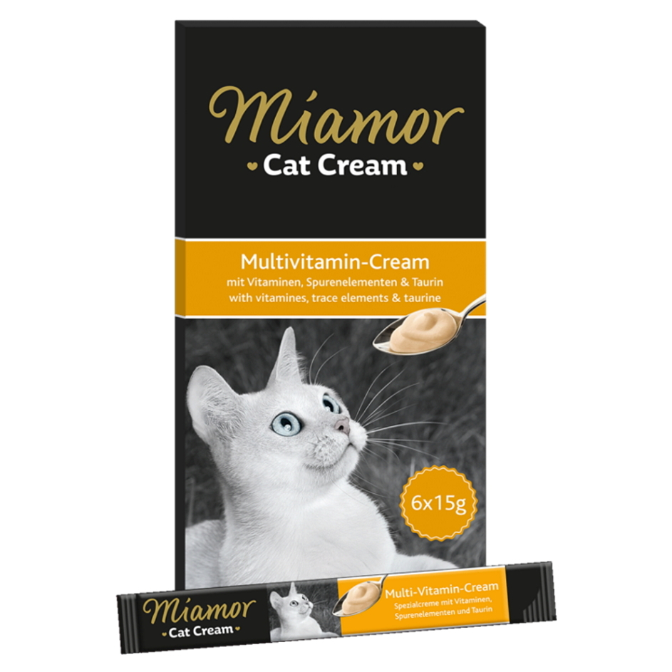 Levně MIAMOR MultiVitamín krémová svačinka pro kočky 6x15 g