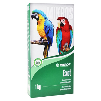 MIKROP Mikros Exot pro papoušky prášek 1 kg (Veterinární doplňky stravy pro ptáky)