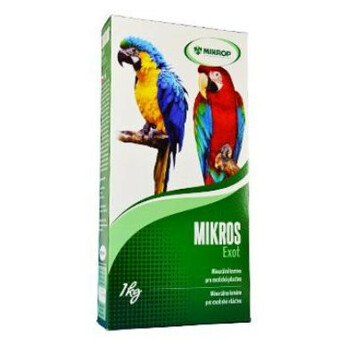 MIKROS Exot pro papoušky prášek 1 kg krabička
