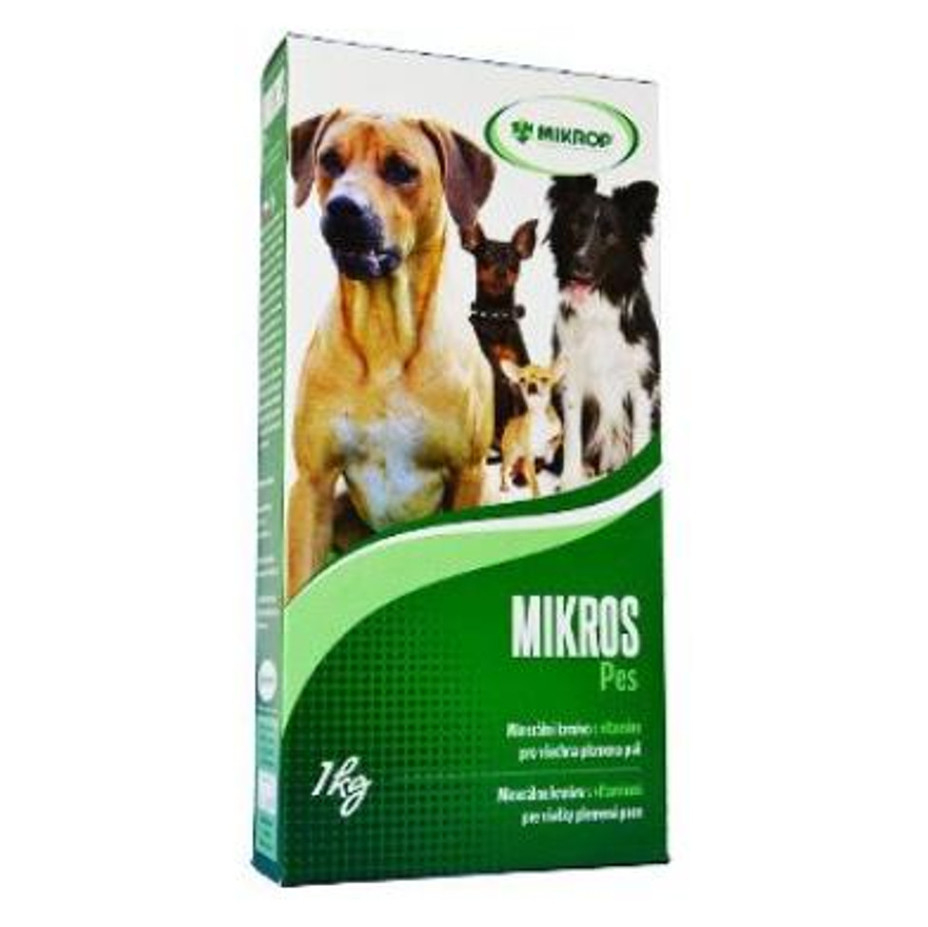 Levně MIKROS Pes prášek 1 kg krabička