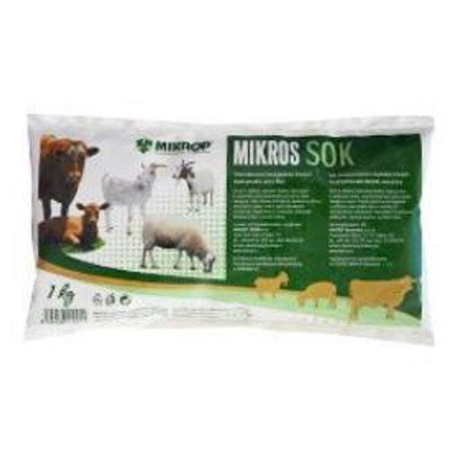E-shop MIKROS SOK pro skot, ovce a kozy prášek 1 kg