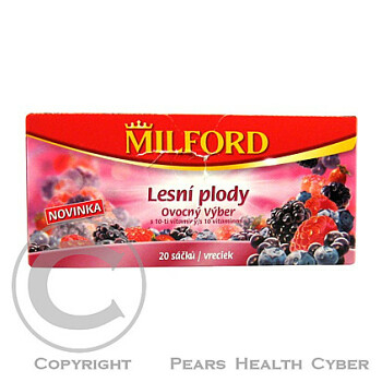 MILFORD ovocný čaj lesní plody s vitamíny 20x2.25g