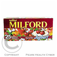 MILFORD Ovocný čaj s přích.třešní a jogurtu 25x3g
