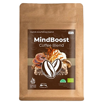 RENOVALITY Mind boost mushroom coffee blend BIO 200 g (Mletá káva) - BIO, 100% Arabica