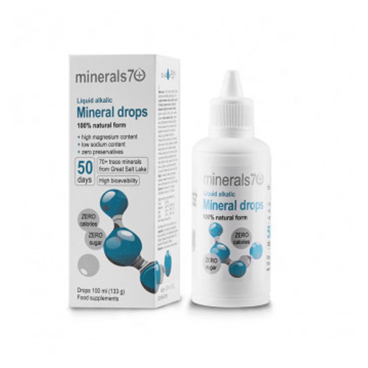Levně MINERALS70 Mineral drops 100% koncentrát 100 ml