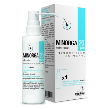 MINORGA 20mg/ml kožní roztok 60ml (Vypadávání a růst vlasů) - Jednodruhové