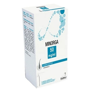 MINORGA 50mg/ml kožní roztok 3 x 60 ml (Na vypadávání a růst vlasů) - Jednodruhové