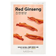 MISSHA Airy fit sheet mask red ginseng plátýnková maska 19 g