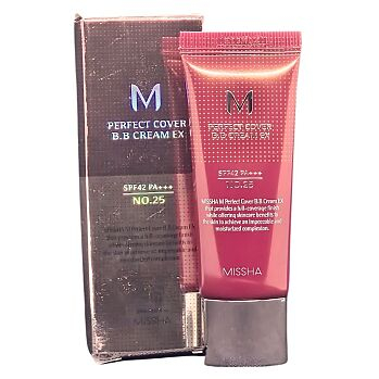 MISSHA M Perfect cover BB krém EX SPF42/PA+++ odstín č.25 20 ml (Korejské tónovací přípravky) - Hydratační, Krycí, Ochranný faktor