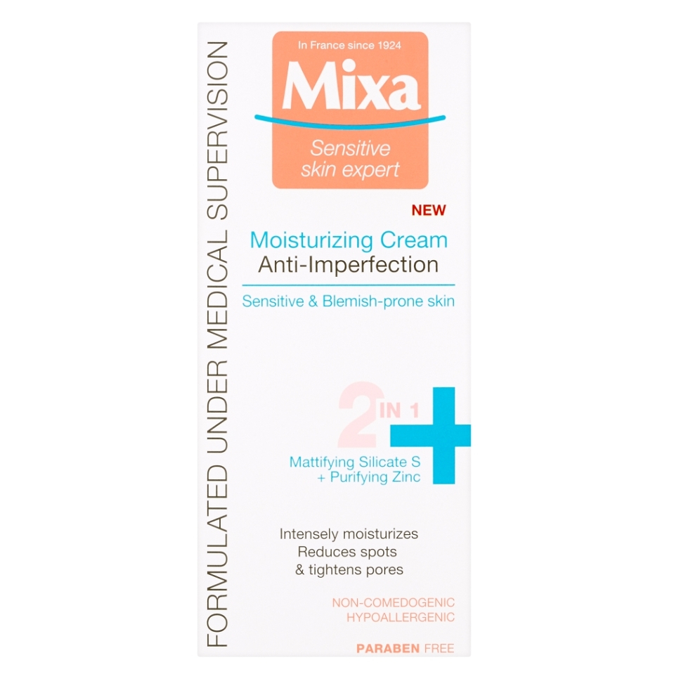 Levně MIXA Sensitive pleťový krém 2v1 proti nedokonalostem 50 ml