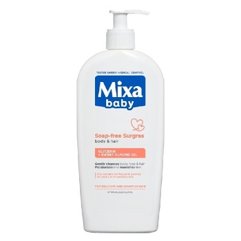 MIXA Baby mycí gel 2v1 na tělo a vlásky 400 ml (Mýdla a sprchové gely pro děti)