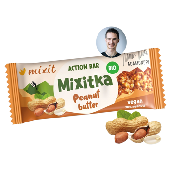 MIXIT Action mixitka Adama Ondry peanut butter BIO 34 g (Tyčinky) - Slané, BIO