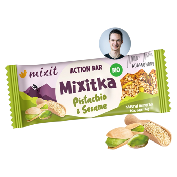 MIXIT Action mixitka Adama Ondry sezam a pistácie BIO 34 g (Tyčinky) - Slané, BIO