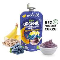 MIXIT Kapsička banán a borůvka BIO 110 g