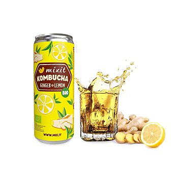 MIXIT Kombucha zázvor a citron BIO 330 ml (Kombucha nápoje)