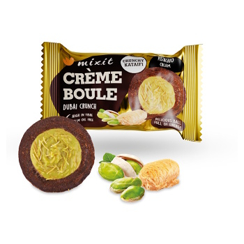 MIXIT Créme boule dubai crunch koláček 30 g (Sušenky, oplatky)