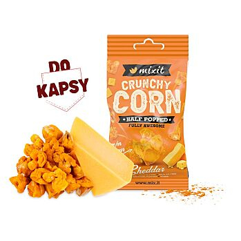 MIXIT Crunchy corn cheddar do kapsy 40 g (Zdravé křupky) - Slané