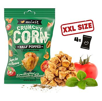 MIXIT Crunchy corn rajče a bazalka 175g (Zdravé křupky)