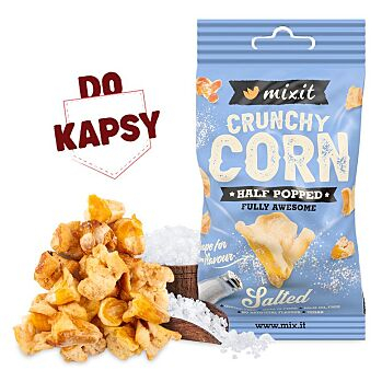 MIXIT Crunchy corn slaný do kapsy 40 g (Zdravé křupky) - Slané