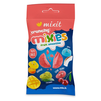 MIXIT Crunchy Mixies křupavý ovocný smoothie snack 20 g