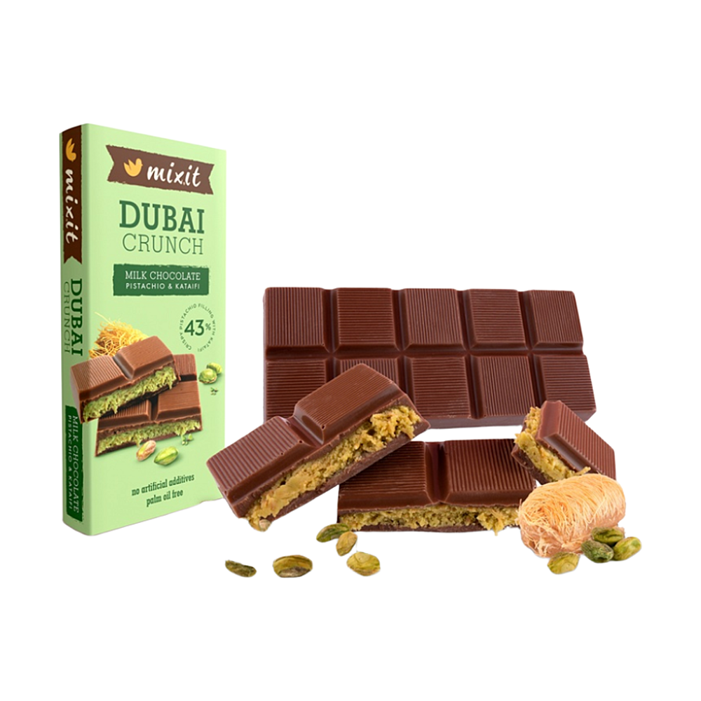 MIXIT Dubajská čokoláda s pistáciovou náplní 70 g