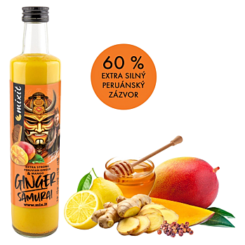 MIXIT Ginger samurai zázvorový nápoj s mangem Jirky Procházky 500 g (Sirupy a šťávy) - Přírodní