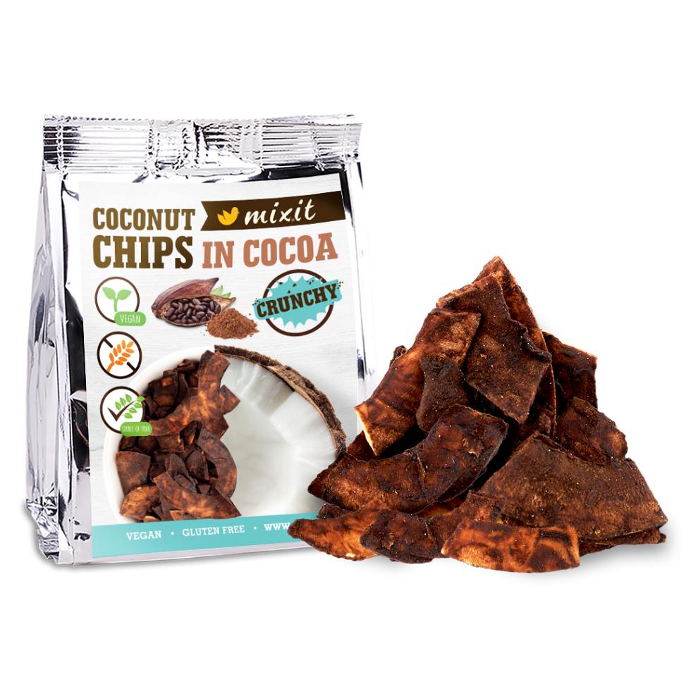 E-shop MIXIT Kokosové chipsy kakao 60 g