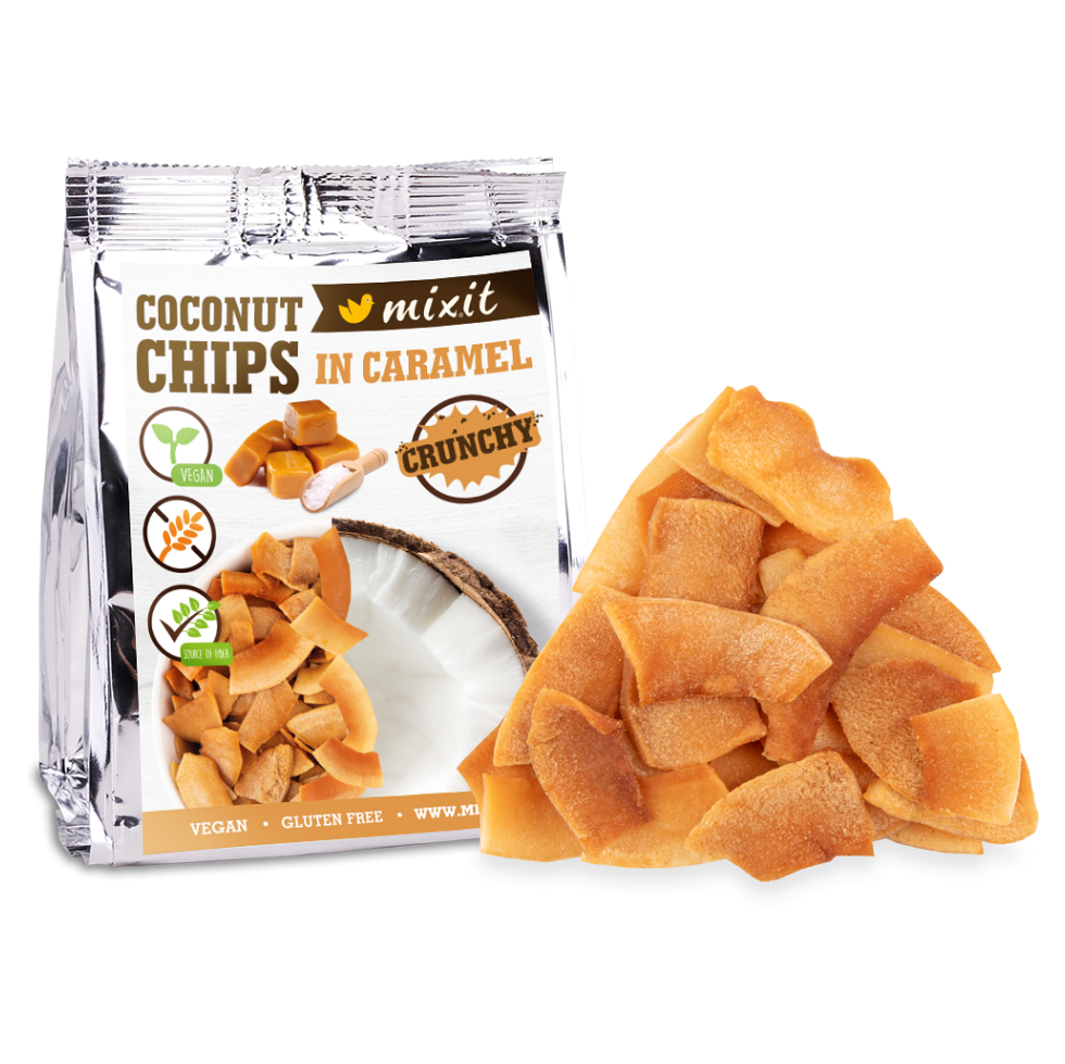 E-shop MIXIT Kokosové chipsy karamel 60 g