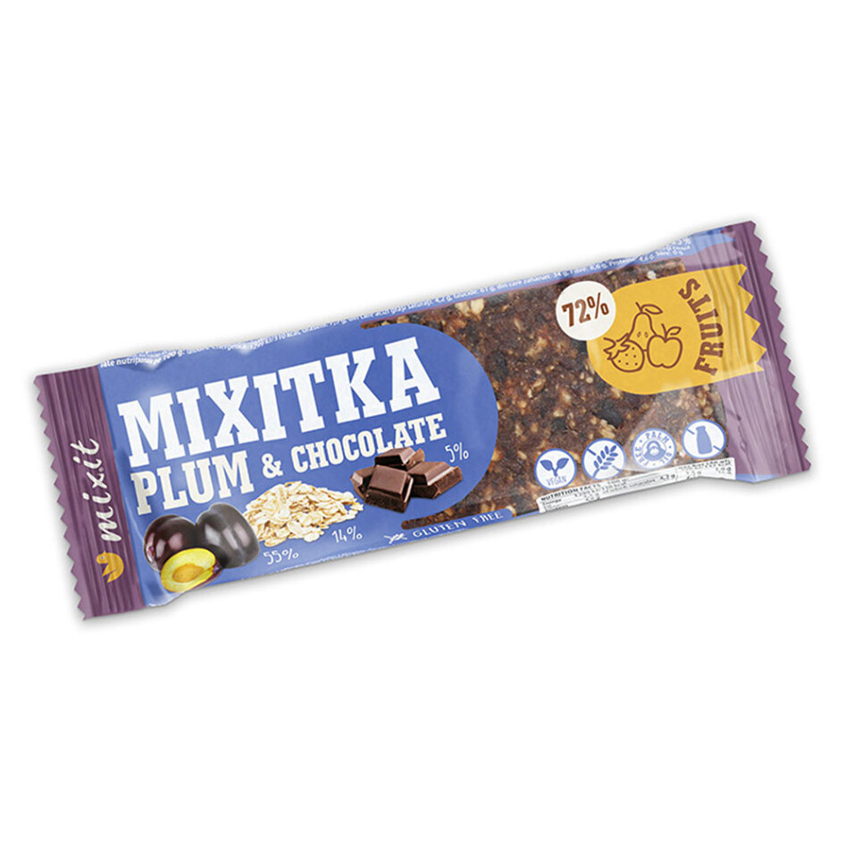 E-shop MIXIT Mixitka bez lepku švestka a čokoláda 46 g