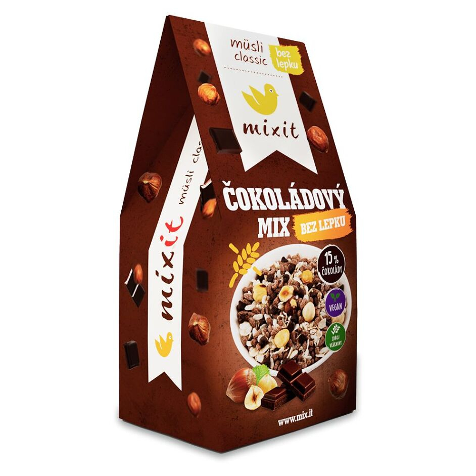 E-shop MIXIT Müsli classic čokoládový mix bez lepku 430 g