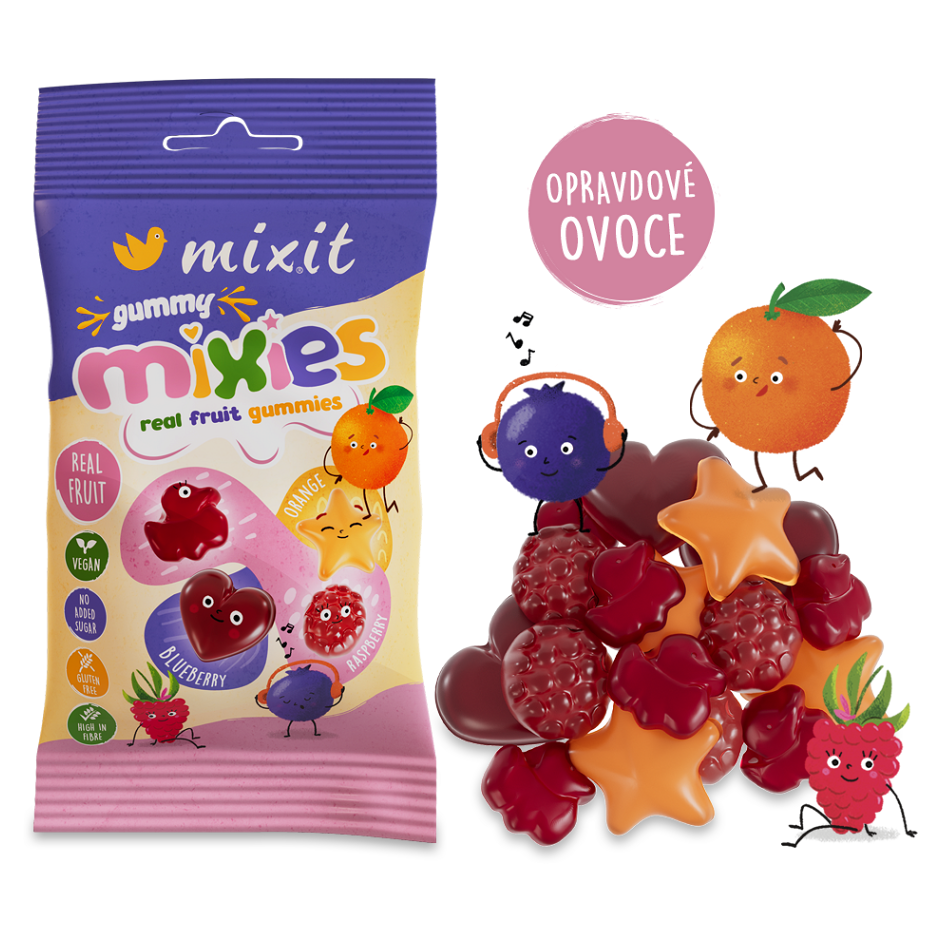 E-shop MIXIT Ovocné mixies přírodní želé bonbony 35 g