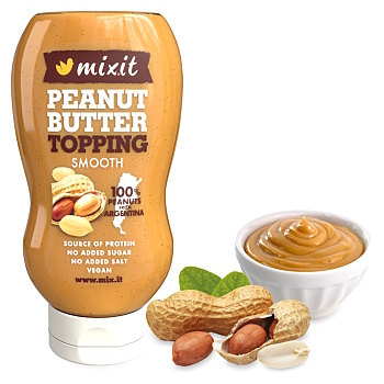 MIXIT Peanut butter topping 500 g (Arašídové krémy)