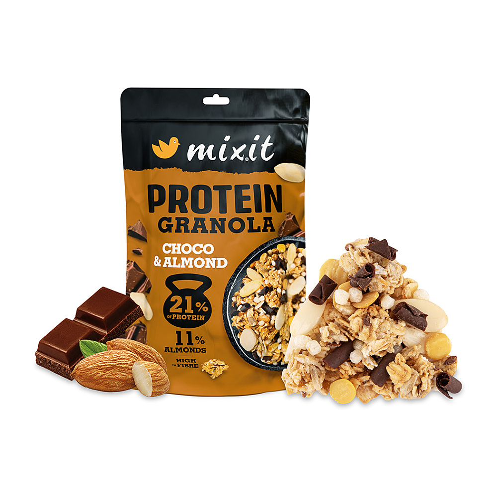MIXIT Proteinová granola čoko a mandle 450 g koupíte na Lekarna.cz