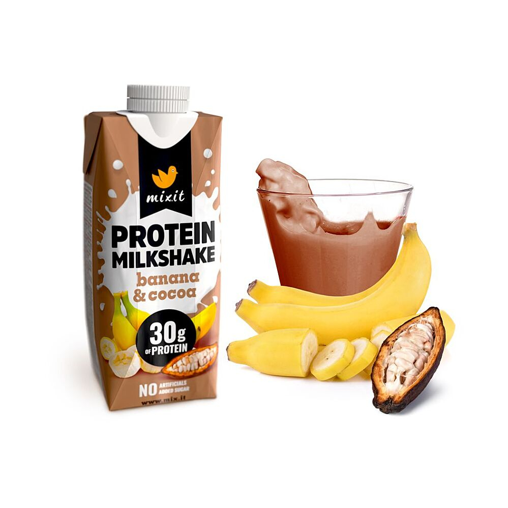 Mixit Proteinový Milkshake banán&kakao 330ml koupíte na Lekarna.cz