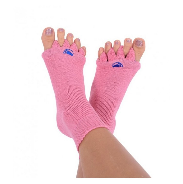 Levně HAPPY FEET Adjustační ponožky pink velikost M