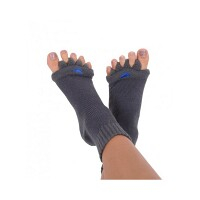 HAPPY FEET Adjustační ponožky charcoal velikost L