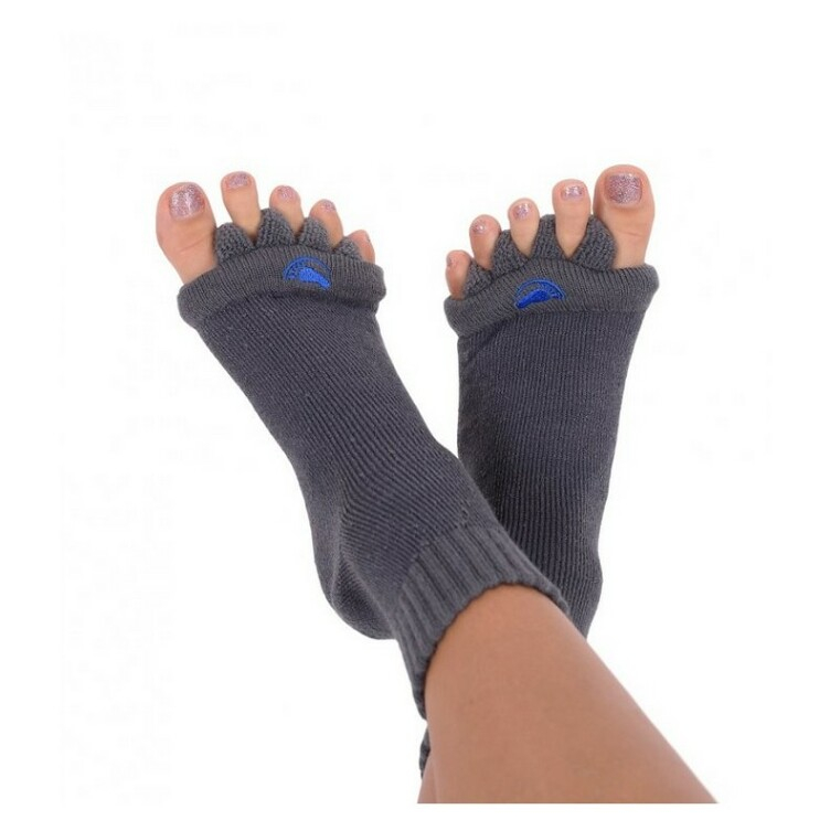 Levně HAPPY FEET Adjustační ponožky charcoal velikost M
