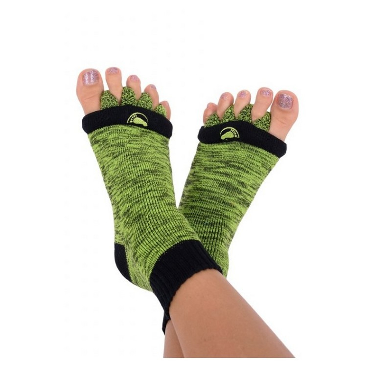 HAPPY FEET Adjustační ponožky green velikost S