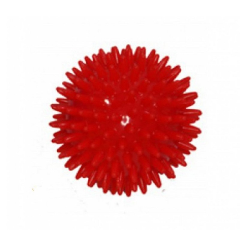 Levně MODOM Masážní míček ježek červený 8 cm