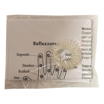 MODOM Prstýnek masážní stříbrný (Masážní kartáče)