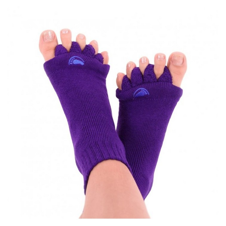 Levně HAPPY FEET Adjustační ponožky purple velikost M