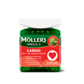 MÖLLER'S Omega-3 cardio 60 tobolek (Doplňky stravy na cholesterol a srdce) - Vícesložkové