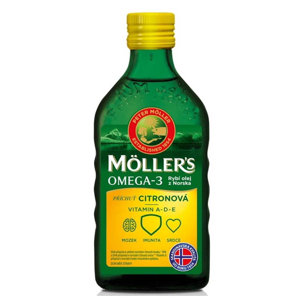 E-shop MÖLLER´S Omega 3 s citronovou příchutí 250 ml