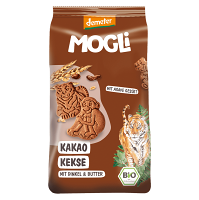 MOGLI Bio kakaové sušenky s certifikací Demeter 3r+ 125 g