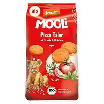 MOGLI Pizza krekry s rajčaty a bylinkami 125 g (Sušenky, piškoty a dětské křupky) - BIO