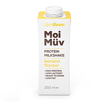 GYMBEAM MoiMüv proteinový milkshake banán 250 ml (Proteinové nápoje)