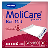 MOLICARE Bed Mat Podložka se záložkami 7 kapek 60 x 180 cm 30 kusů