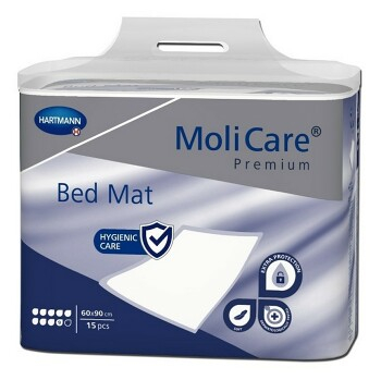 MOLICARE Bed Mat Inkontinenční podložka 9 kapek 60 x 90 cm 15 kusů