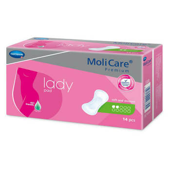 MOLICARE Lady inkontinenční vložky 2 kapky 14 kusů